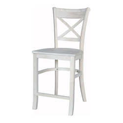 Charlotte 24 in. Unfinished Wood Bar Stool - Bar Stools And Counter Stools