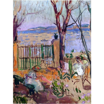 Henri Lebasque Garden by the Sea in St Tropez, 21"x28" Wall Decal