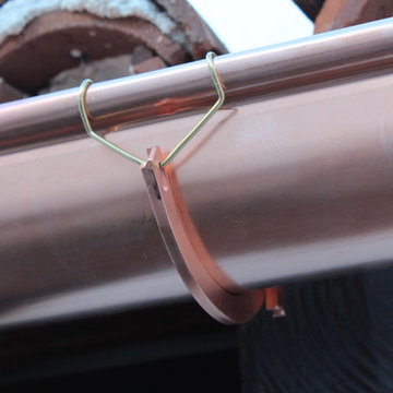 5 inch Half Round (Seamless) Copper With Circles and Shanks, Agoura Hills