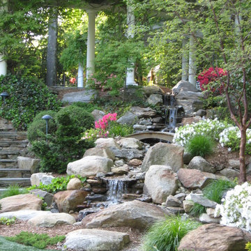 Connecticut landscaping idea waterfall