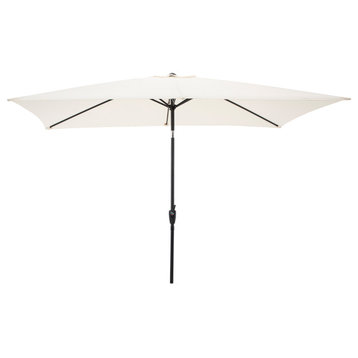 Pure Garden 10' Rectangular Patio Umbrella, Beige