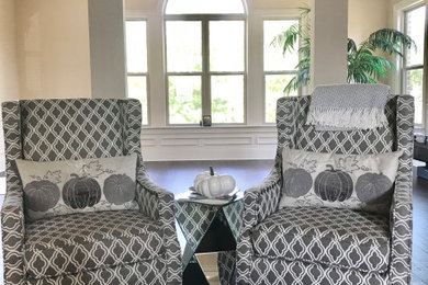 Inspiration for a modern family room remodel in Atlanta