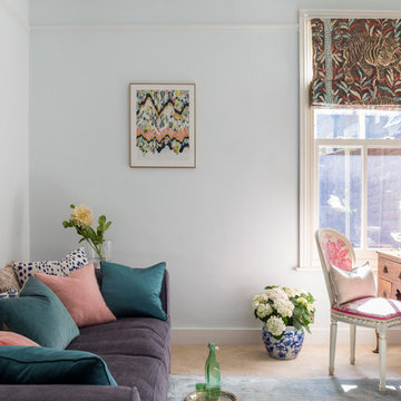 Feminine Flair- Playful Study & Dressing Room- Dulwich