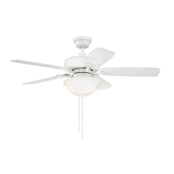 52" Twist N Click Ceiling Fan in White (TCE52W5C1)