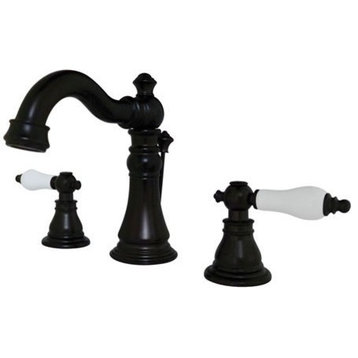 Fauceture Widespread Bathroom Faucet With Retail Pop-Up, Oil Rubbed Bronze