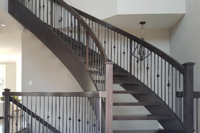 Example of a trendy staircase design in Other