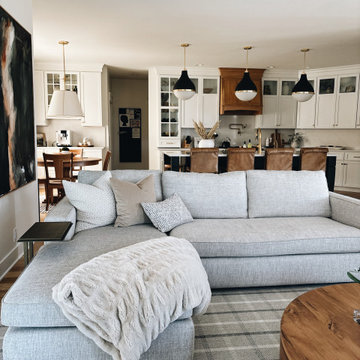 Warm Modern Classic Living Space — Gorgie Homes