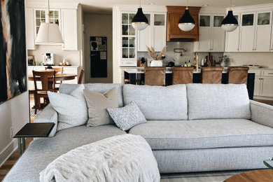 Inspiration for a transitional living room remodel in St Louis