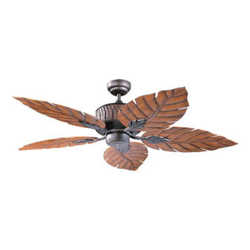 Fern Leaf 52" Indoor/Outdoor Oil Rubbed Bronze Ceiling Fan