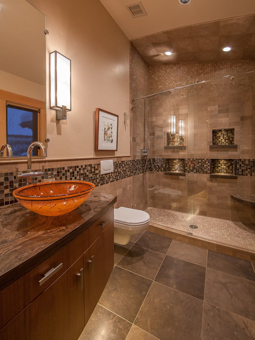  Brown  Tile  Design Ideas Remodel Pictures Houzz