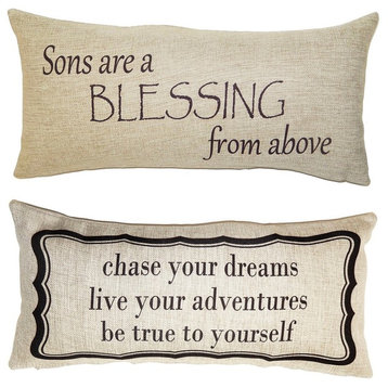 Sons are a Blessing Reversible Pillow Cover