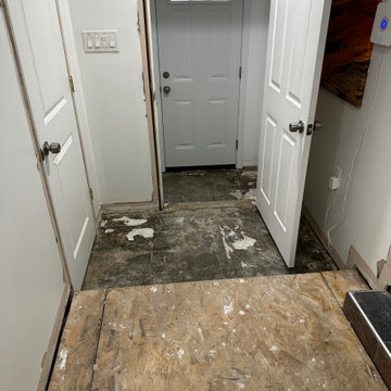 Current Canton water damaged main floor and Bathroom renovation