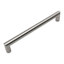 Cosmas - Contemporary Cabinet Bar Pull, Satin Nickel, Set of 25 - Cabinet And Drawer Handle Pulls