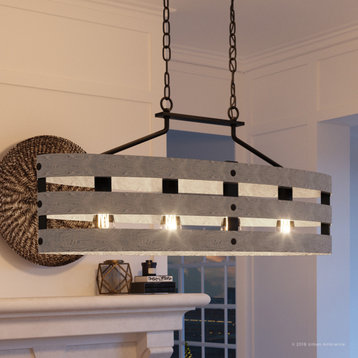 Luxury Modern Farmhouse Chandelier, Adelaide Series, Charcoal