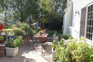 Patio set up for Fall Garden Party