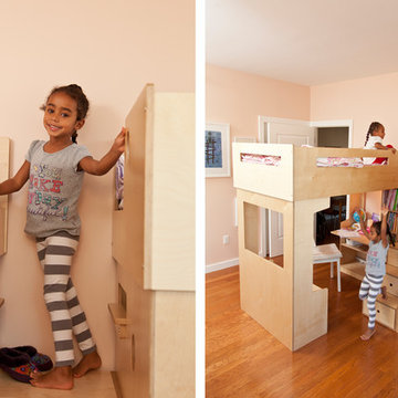 Long Island City; Two sister share a spacious room