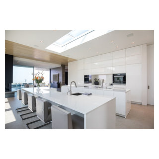 Trousdale Beverly Hills luxury home open plan modern kitchen with ...