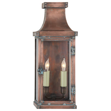 Bedford Medium 3/4 Lantern in Natural Copper