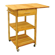 50 Most Por Butcher Block Kitchen Islands And Carts For 2018 Houzz Catskill Craftsmen 2 Shelf Cart With Drop Leaf Kitchen Islands And Carts