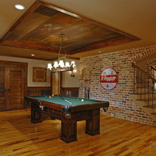 downstairs