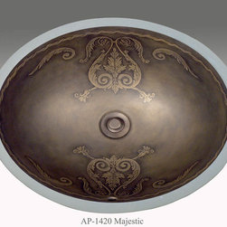 Full Gold & Platinum Decorations - Bathroom Sinks