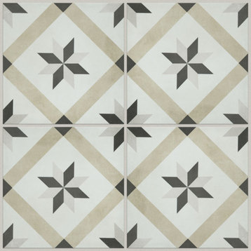 Shaw CS53Z Revival Maria - 8" Square Floor and Wall Tile - Matte - Pearl