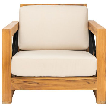 Safavieh Curacao Indoor-Outdoor Brazilian Teak Club Chair