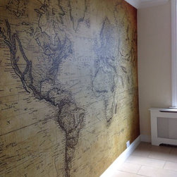 Old World Map - One Piece Wall Mural - Artwork