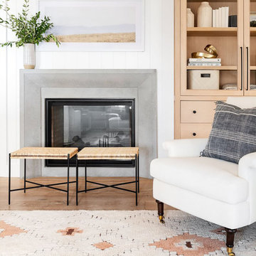 Cozy Cream Accent Chair with Functional Ottomans - Threshold™ designed with Stud