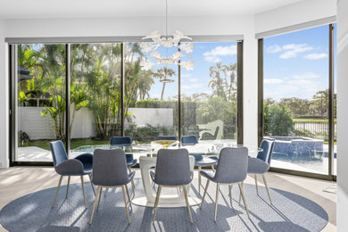 Dining room - contemporary dining room idea in Miami