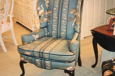 Traditional Queen Anne Wing Chair
