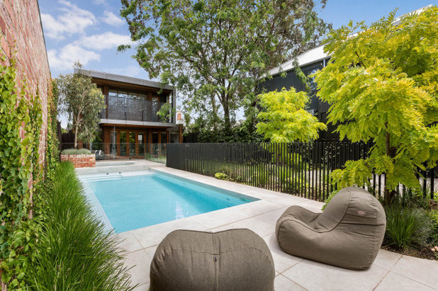 Contemporary Swimming Pool by Laguna Pools