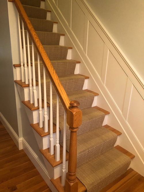 stain golden oak bannister or not??