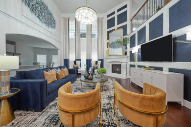 Living room - transitional living room idea in Dallas