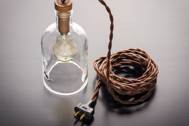 Art In The Age Pendant Bottle Lamp - Plug-in Style