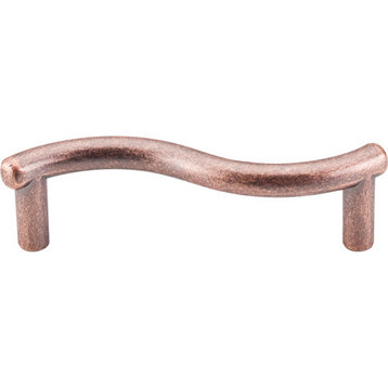 Top Knobs  -  Spiral Pull 3" (c-c) - Antique Copper