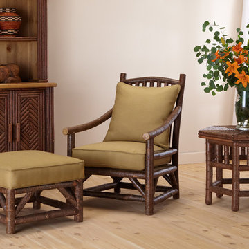 Club Chair #1167, Ottoman #1173, Hutch #2042, Side Table by La Lune Collection