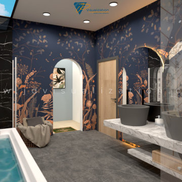 3D Bathroom rendering
