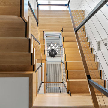 Modern Floating Zig Zag Stairs