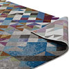 Lavendula Triangle Mosaic 8'x10' Area Rug, Multicolored