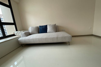Crystal 200cm Grey Fabric One Arm Sofa | Apr 24