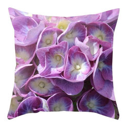 Back to Basics Pillows - Purple Flower Pillow Cover, 20x20 - Decorative Pillows