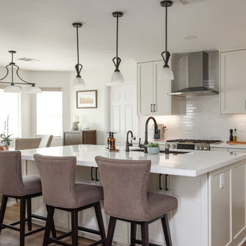 Warm-Toned Elegance - Contemporary Kitchen