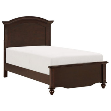 Lexicon Meghan 44 inches Traditional Wood Twin Bed in Espresso