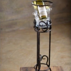 Wrought Iron Siena Floor Wine Chiller - Ice Tools And Buckets  
