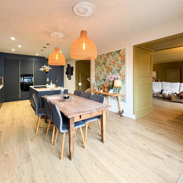 Cuisine ouverte sur salon