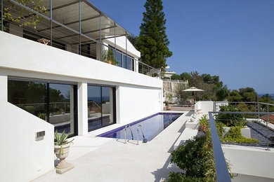 Inspiration for a modern exterior home remodel in Other