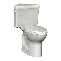 American Standard 270BD001.020 Cadet 3 Right Height Round Front Two-Piece Trian - Toilets