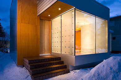 Inspiration for a modern exterior home remodel in Salt Lake City