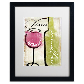 Color Bakery 'Wine Tasting IV' Art, Black Frame, White Matte, 16"x20"